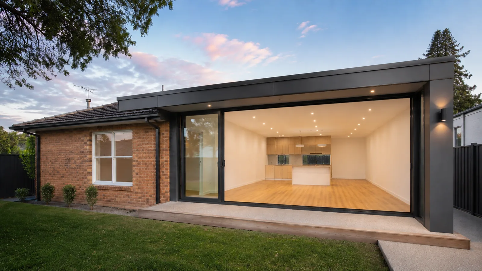 Home extension under construction